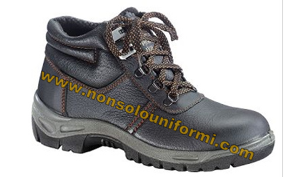 Scarpa Protettiva Alta in Crosta Bovina